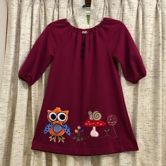 LELE Vintage Other - LELE Vintage Owl Applique Dress